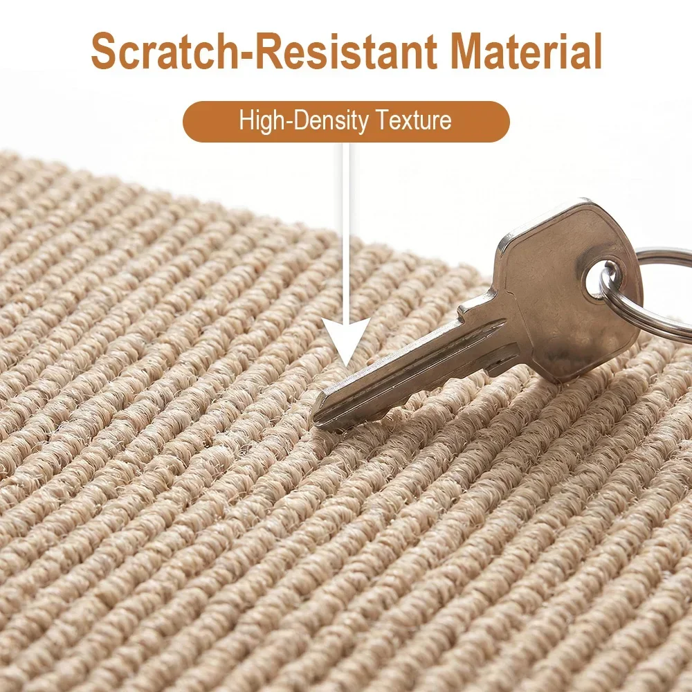 Cat Scratching Mat Diy Self-Adhesive Trimmable Carpet Anti-Scratch Furniture Protector For Fits Sofas Walls Doors Cat Scratching Mat Diy Self-Adhesive Trimmable Carpet Anti-Scratch Furniture Protector For Fits Sofas Walls Doors - Image 2