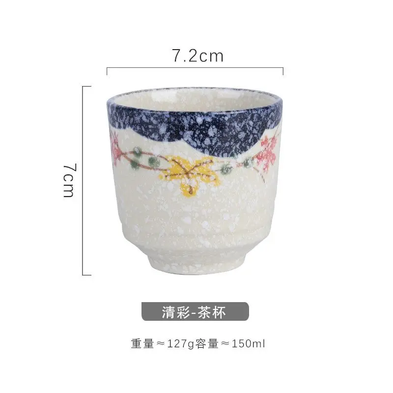 Japanischer Hefeng-Stil Handbemalte Keramik-Teetasse Weintasse Kleine Trinktasse Hotelqualität Hitzebeständige Verstärkte Haushaltstasse Japanischer Hefeng-Stil Handbemalte Keramik-Teetasse Weintasse Kleine Trinktasse Hotelqualität Hitzebeständige Verstärkte Haushaltstasse - Image 7