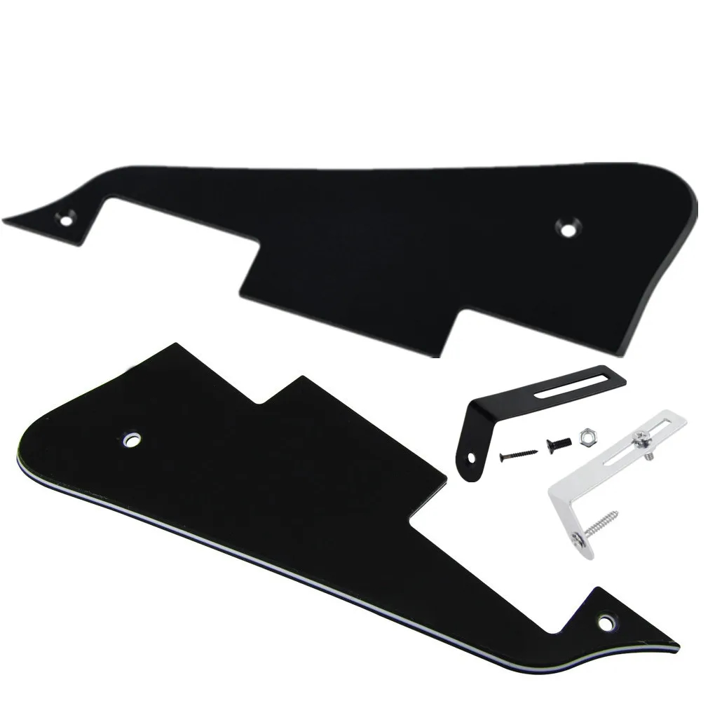 Fleor Set Aus Lp-Gitarren-Schlagbrett, Schlagbrett Und Metallhalterung Für E-Gitarrenteile Fleor Set Aus Lp-Gitarren-Schlagbrett, Schlagbrett Und Metallhalterung Für E-Gitarrenteile