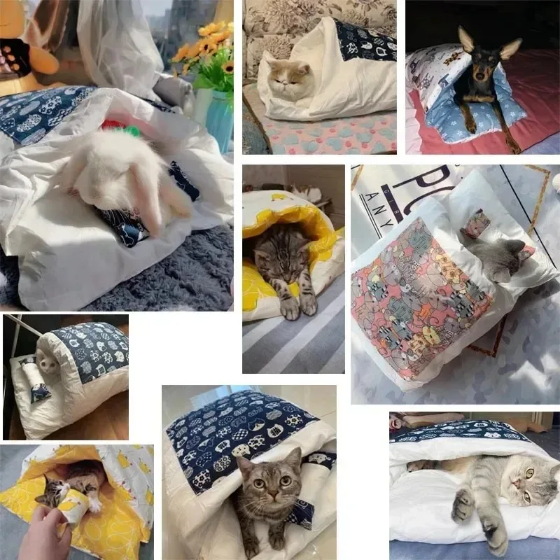Kawaii Abnehmbares Katzenbett, Haus, Heimbedarf, Produkte Für Erwachsene, Katzen, Großes Haustier, Hundebett, Katzenhaus, Höhle, Bequemes Essen, Niedlich Kawaii Abnehmbares Katzenbett, Haus, Heimbedarf, Produkte Für Erwachsene, Katzen, Großes Haustier, Hundebett, Katzenhaus, Höhle, Bequemes Essen, Niedlich - Image 3