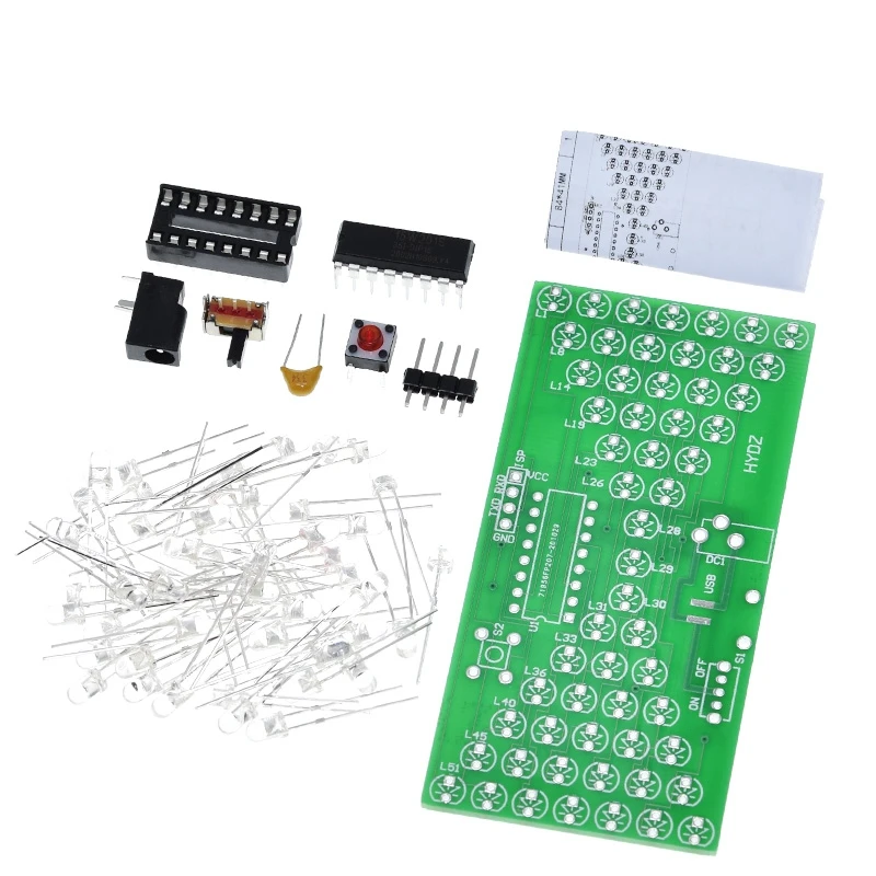 Elektronischer Sanduhr-Bausatz 5 V – Led-Lampen, Doppelseitige Platine, 84 × 40 Mm Für Elektronik- Und Lernprojekte Elektronischer Sanduhr-Bausatz 5 V – Led-Lampen, Doppelseitige Platine, 84 × 40 Mm Für Elektronik- Und Lernprojekte - Image 5