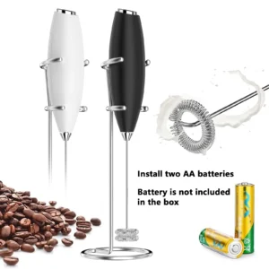 Leistungsstarker Milchaufschäumer für die Küche, handgehaltener batteriebetriebener Getränkemixer für Kaffee, Latte, Cappuccino, Matcha-Geschenkidee