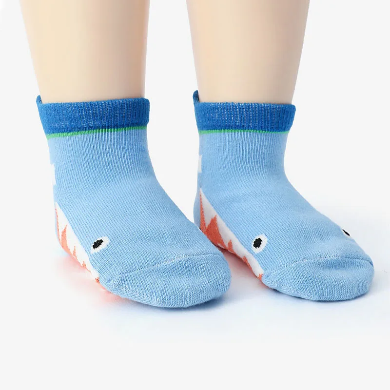6 Pairs Kids Socks Cartoon Animal Pattern Cotton Non-Slip Floor Socks For Boys Toddler All-Season 6 Pairs Kids Socks Cartoon Animal Pattern Cotton Non-Slip Floor Socks For Boys Toddler All-Season - Image 4