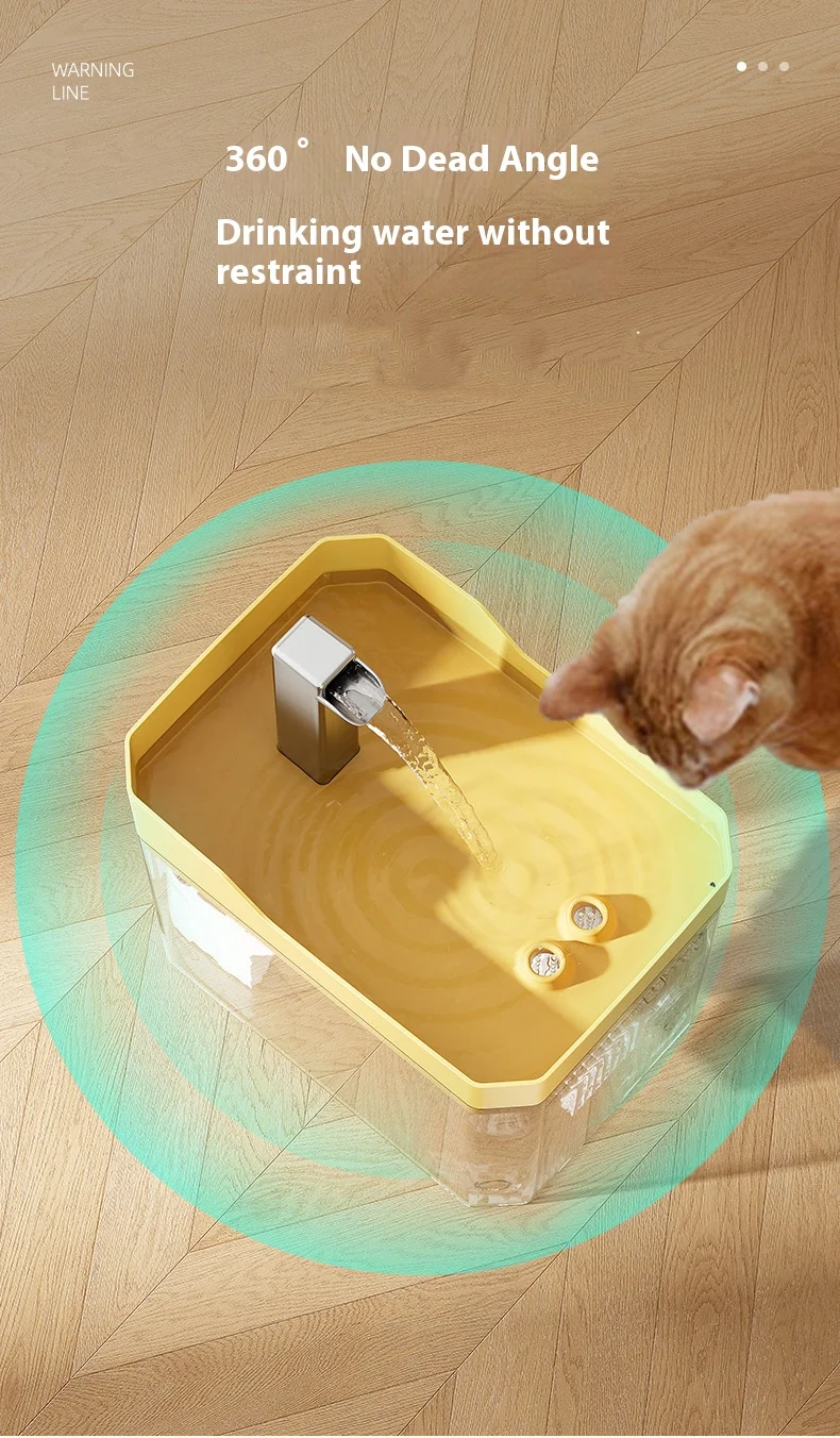 Cat Water Fountain Auto Filter Transparent Drinker Usb Anti-Dry Burning Recirculate Filtering Water Dispenser With Pump Cat Water Fountain Auto Filter Transparent Drinker Usb Anti-Dry Burning Recirculate Filtering Water Dispenser With Pump - Image 12