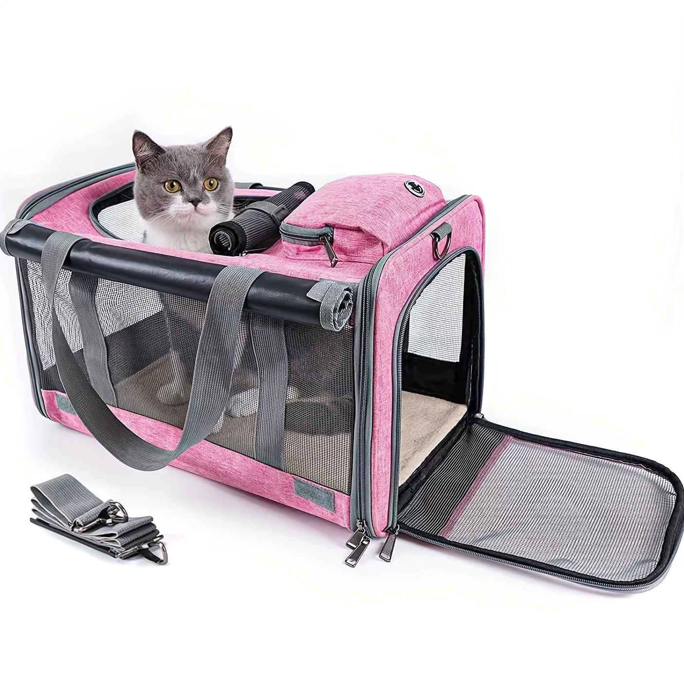 Pet Carrier For Large And Medium Cats Soft-Sided Pet Carrier For Big Medium Cats And Puppy Dog Carriers Cat Carriers Pet Carrier For Large And Medium Cats Soft-Sided Pet Carrier For Big Medium Cats And Puppy Dog Carriers Cat Carriers - Image 2