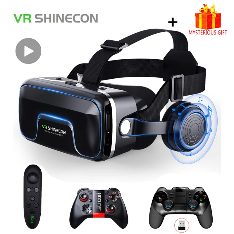 Vr Shinecon 10.0 Vr-Brille Für Smartphone – 3D-Virtual-Reality-Headset Für Spiele Und Videos Vr Brille Für Smartphone