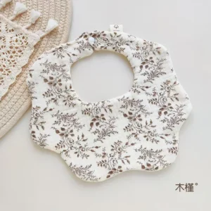 Newborn Baby Bibs for Boy Girl Cute Animal Burp Cloths Cotton Muslin Soft Infants Breathable Feeding Bibs Feeding Accessories