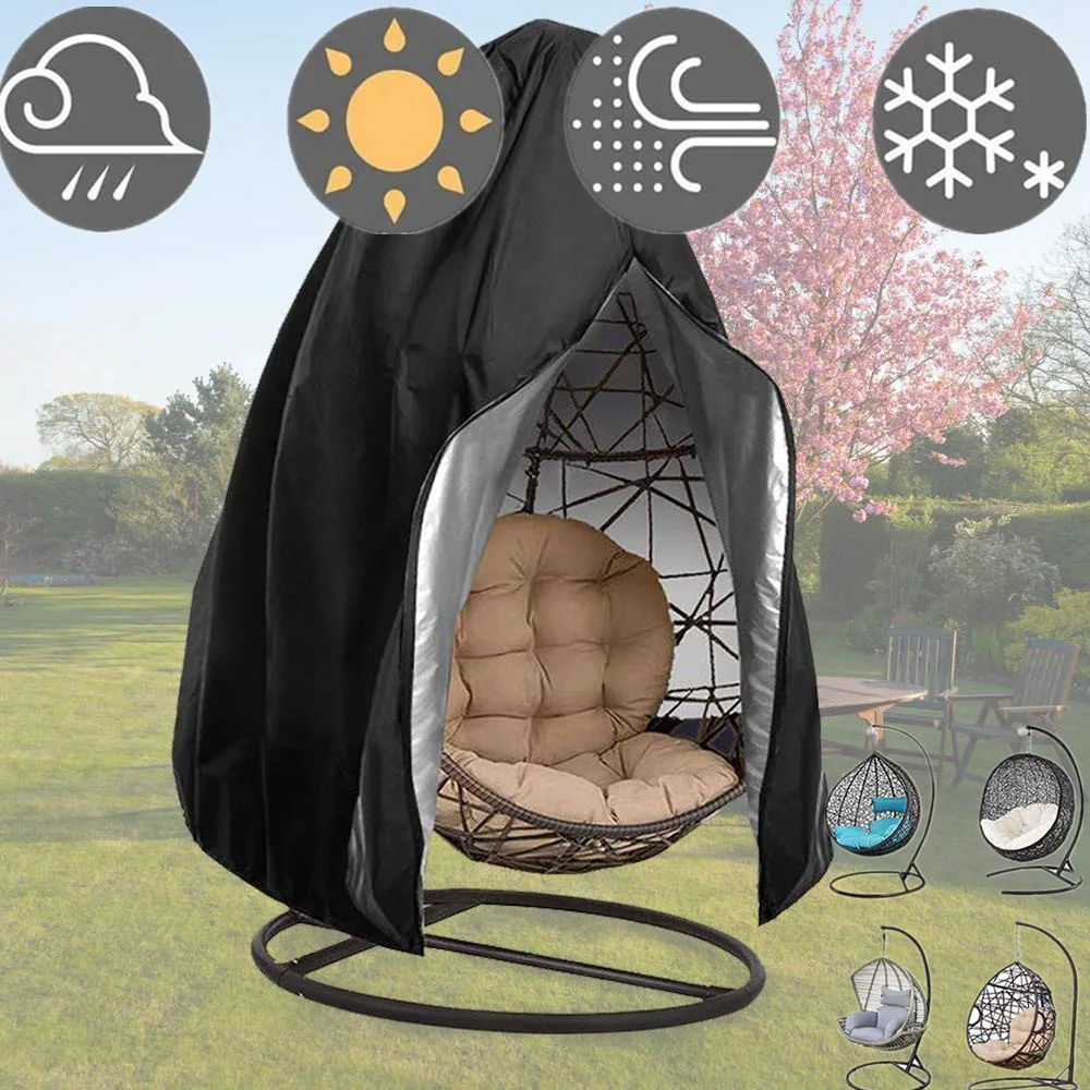 Hängesesselbezug Mit Reißverschluss, Wasserdicht, Uv-Beständig, Wetterbeständig, Für Den Außenbereich, Gartenschaukel, Ei, Stuhl, Sitz, Möbelschutz Hängesesselbezug Mit Reißverschluss, Wasserdicht, Uv-Beständig, Wetterbeständig, Für Den Außenbereich, Gartenschaukel, Ei, Stuhl, Sitz, Möbelschutz