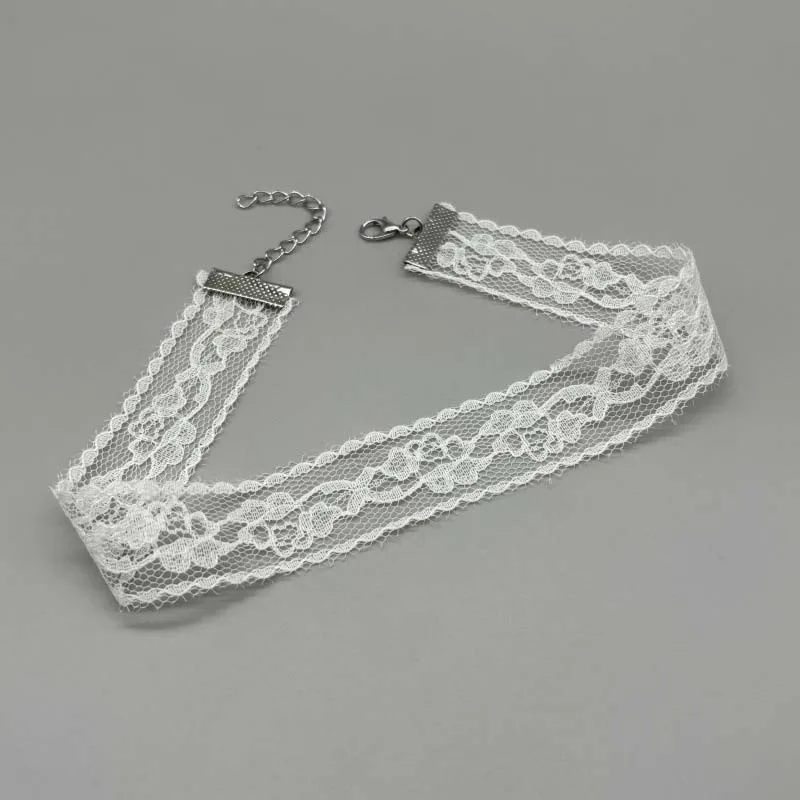 Kurze Spitze Halsband Halskette Für Frauen Mädchen Schwarz Weiß Farbe Mode Romantische Halskette Geschenk Für Party Großhandel Hals Schmuck Kurze Spitze Halsband Halskette Für Frauen Mädchen Schwarz Weiß Farbe Mode Romantische Halskette Geschenk Für Party Großhandel Hals Schmuck - Image 8