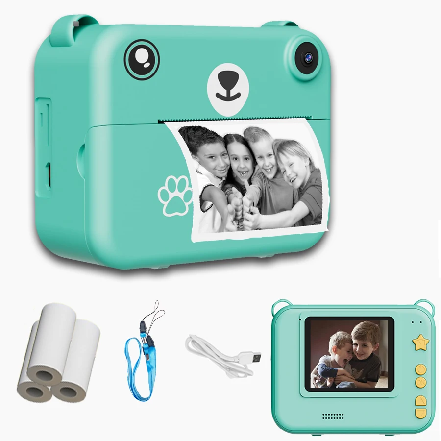 Digital Children Camera Photography Instant Print Photo 1080P Hd Video Recorder Mini Thermal Printer Educational Birthday Gifts Digital Children Camera Photography Instant Print Photo 1080P Hd Video Recorder Mini Thermal Printer Educational Birthday Gifts - Image 8