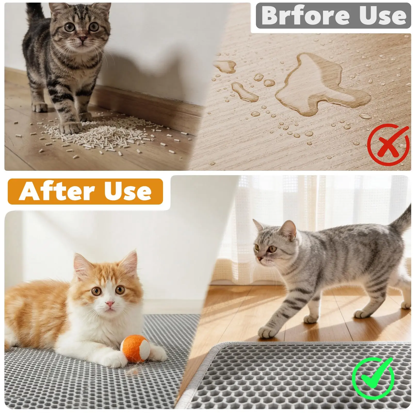 Katzenstreumatte, Doppellagig, Für Haustiere, Rutschfest, Für Große Haustiere, Filtermatte, Verschleißfest, Wasserdicht, Rutschfest, Katzenstreumatte Katzenstreumatte, Doppellagig, Für Haustiere, Rutschfest, Für Große Haustiere, Filtermatte, Verschleißfest, Wasserdicht, Rutschfest, Katzenstreumatte - Image 6