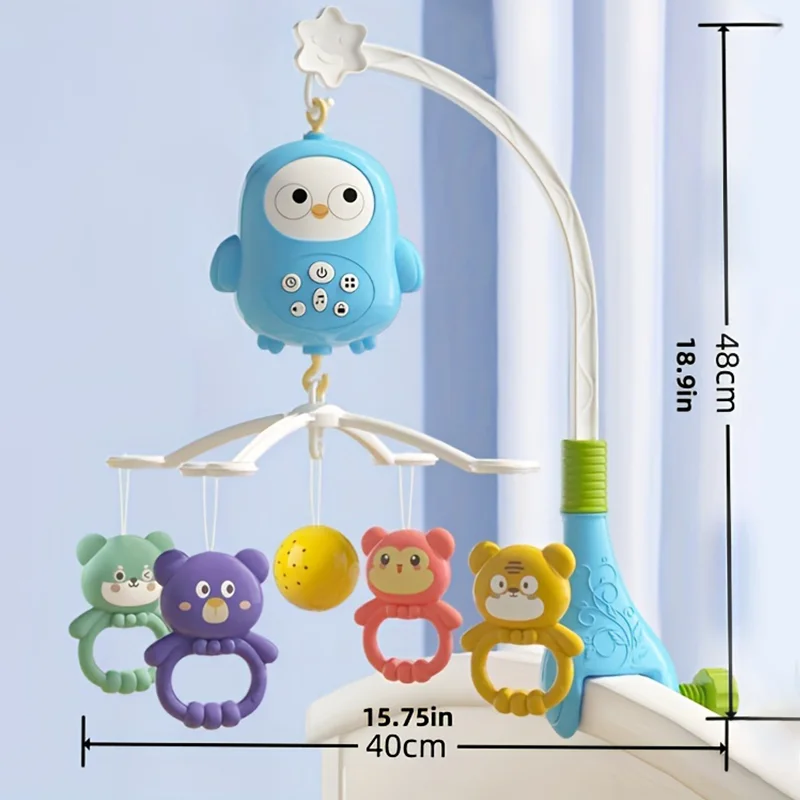 360 ° Musikalisches Baby-Mobile Mit Rotierendem Nachtlicht, Projektion, Bettglocke, Vier Geschwindigkeiten, Timer, Hängendes Spielzeug Für Säuglinge Und Neugeborene, Bettseitiges Geschenk 360 ° Musikalisches Baby-Mobile Mit Rotierendem Nachtlicht, Projektion, Bettglocke, Vier Geschwindigkeiten, Timer, Hängendes Spielzeug Für Säuglinge Und Neugeborene, Bettseitiges Geschenk - Image 7