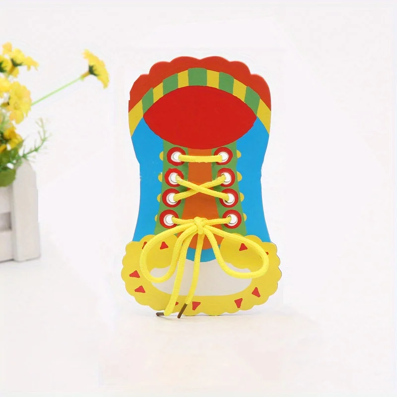 Shoelace Threading Teaching Toys Learn To Tie Shoelaces Toy Kids Toddlers Fine Motor Skills Toy Early Educational Toys Boys Girl Shoelace Threading Teaching Toys Learn To Tie Shoelaces Toy Kids Toddlers Fine Motor Skills Toy Early Educational Toys Boys Girl - Image 9