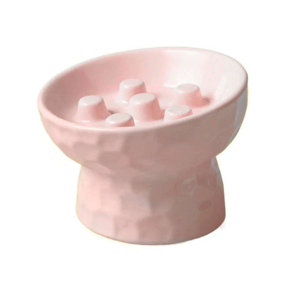 Ceramic Cat Slow Feeder Bowl Slanted Mouth Non-Slip Pet High Foot Bowl Anti Tipping Stable Elevated Cats Feeder Basin Ceramic Cat Slow Feeder Bowl Slanted Mouth Non-Slip Pet High Foot Bowl Anti Tipping Stable Elevated Cats Feeder Basin - Image 7