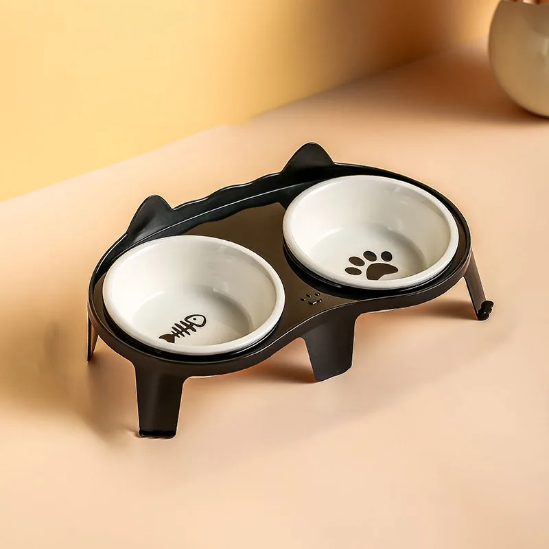 Ceramic Cat Bowl Double Bowl - Elevated Slanted Pet Food Water Bowls, High-Quality Kitten Feeding Drinking Bowls, Pet Supplies Ceramic Cat Bowl Double Bowl - Elevated Slanted Pet Food Water Bowls, High-Quality Kitten Feeding Drinking Bowls, Pet Supplies - Image 10