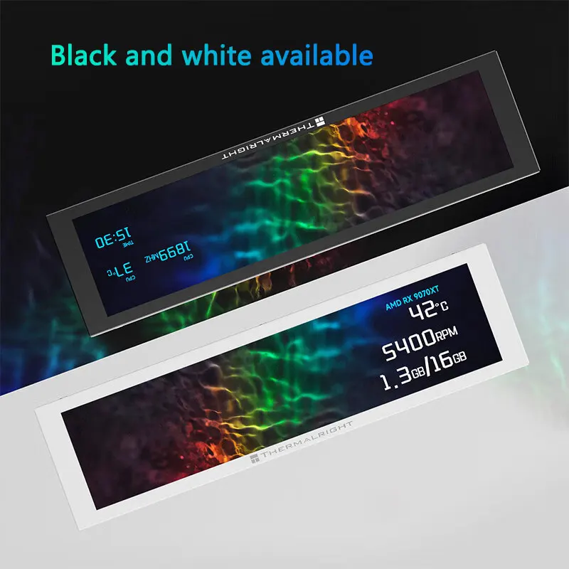 Thermalright Trofeo Vision Lcd-Display 9,16 Zoll – Ips-Vollfarbbildschirm Mit 1920 × 480 Auflösung, Magnetbefestigung &Amp; Usb-C Thermalright Trofeo Vision Lcd-Display 9,16 Zoll – Ips-Vollfarbbildschirm Mit 1920 × 480 Auflösung, Magnetbefestigung &Amp; Usb-C - Image 3