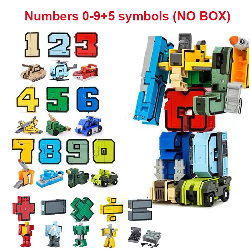 Assemble Robots Transformation Action Figure Car Model Deformation Number Letters Alphabet Math Educational Children Toys Assemble Robots Transformation Action Figure Car Model Deformation Number Letters Alphabet Math Educational Children Toys - Image 7