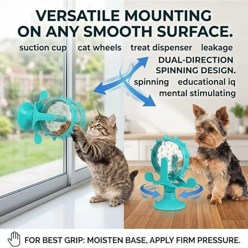 Katzen- Und Hundesnack-Spender-Spielzeug - Interaktiver Futterautomat Für Haustiere, 360° Futter-Spielzeug ° Drehbares Lebensmittel-Leckage-Prüfgerät Katzen- Und Hundesnack-Spender-Spielzeug - Interaktiver Futterautomat Für Haustiere, 360° Futter-Spielzeug ° Drehbares Lebensmittel-Leckage-Prüfgerät - Image 5
