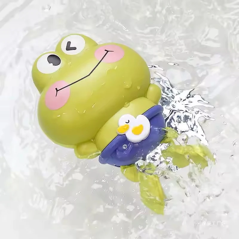 Wind-Up Swimming Frog Bath Toys For Toddlers, No Battery Mold-Free Abs Montessori Water Toy For Kids Wind-Up Swimming Frog Bath Toys For Toddlers, No Battery Mold-Free Abs Montessori Water Toy For Kids - Image 6