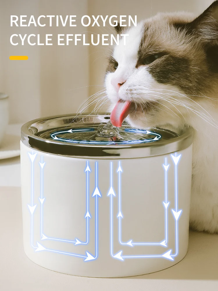 Water Dispenser Cat Automatic Water Dispenser, Pet Ceramic Bowl, Dog Bowl Water Dispenser, Circulation And Flow Water Dispenser Cat Automatic Water Dispenser, Pet Ceramic Bowl, Dog Bowl Water Dispenser, Circulation And Flow - Image 13