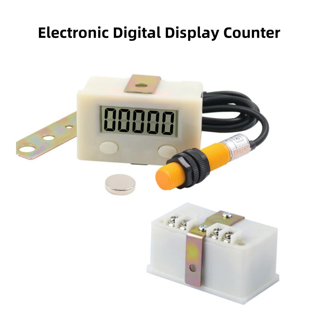 1Pc Electronic Digital Display Counter Industrial Magnetic Sensor Switch Punch Counter Automatic Induction Counter Meter 1Pc Electronic Digital Display Counter Industrial Magnetic Sensor Switch Punch Counter Automatic Induction Counter Meter - Image 2