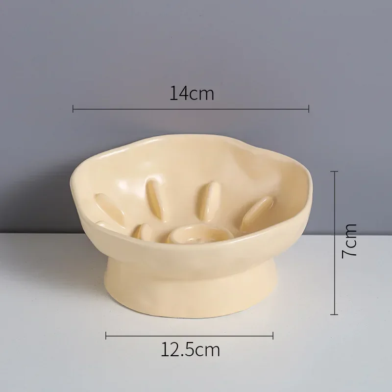 Cat Food Bowl Ceramic Elevated Cats Small Dogs Slow Feed Bowls Anti-Choking Pet Eating Feeders Anti-Gulping Puppy Supplies Cat Food Bowl Ceramic Elevated Cats Small Dogs Slow Feed Bowls Anti-Choking Pet Eating Feeders Anti-Gulping Puppy Supplies - Image 10