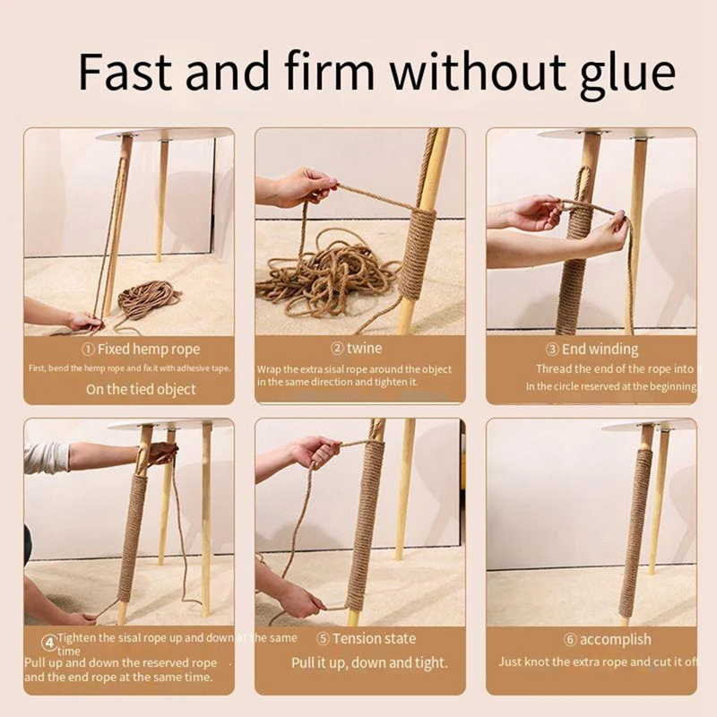 20/50M Pet Cat Scratch Durable Scratch Pole Climbing Frame Fine Sword Hemp Rope Pet Cat Scratchers 20/50M Pet Cat Scratch Durable Scratch Pole Climbing Frame Fine Sword Hemp Rope Pet Cat Scratchers - Image 13