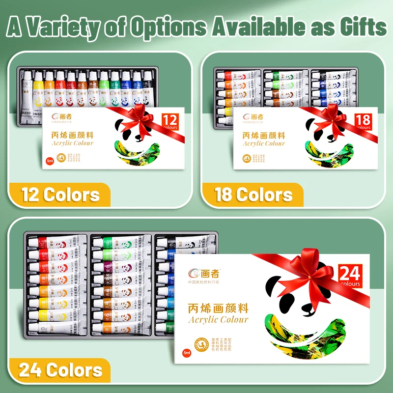Acrylfarben Set Mit 12, 18 Oder 24 Farben – Wasserfeste Künstlerfarben Mit Hoher Pigmentierung Für Leinwand, Steine, Diy Und Malerei Acrylfarben Set Mit 12, 18 Oder 24 Farben – Wasserfeste Künstlerfarben Mit Hoher Pigmentierung Für Leinwand, Steine, Diy Und Malerei - Image 6