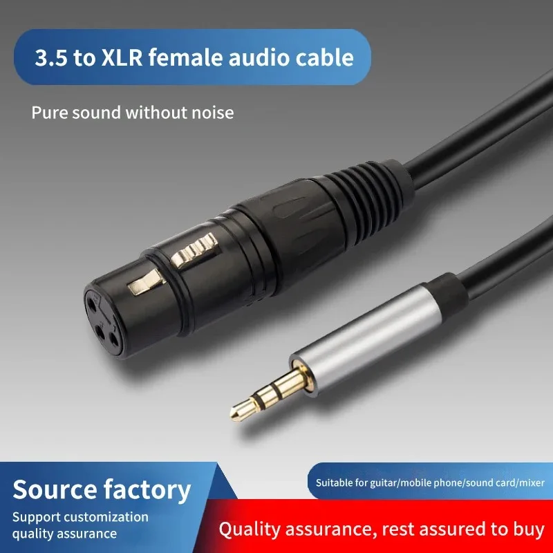 Xlr Auf Aux Adapter – 3,5-Mm-Klinke Auf Xlr 3-Pin Xlr Auf Aux Adapter – 3,5-Mm-Klinke Auf Xlr 3-Pin - Image 5