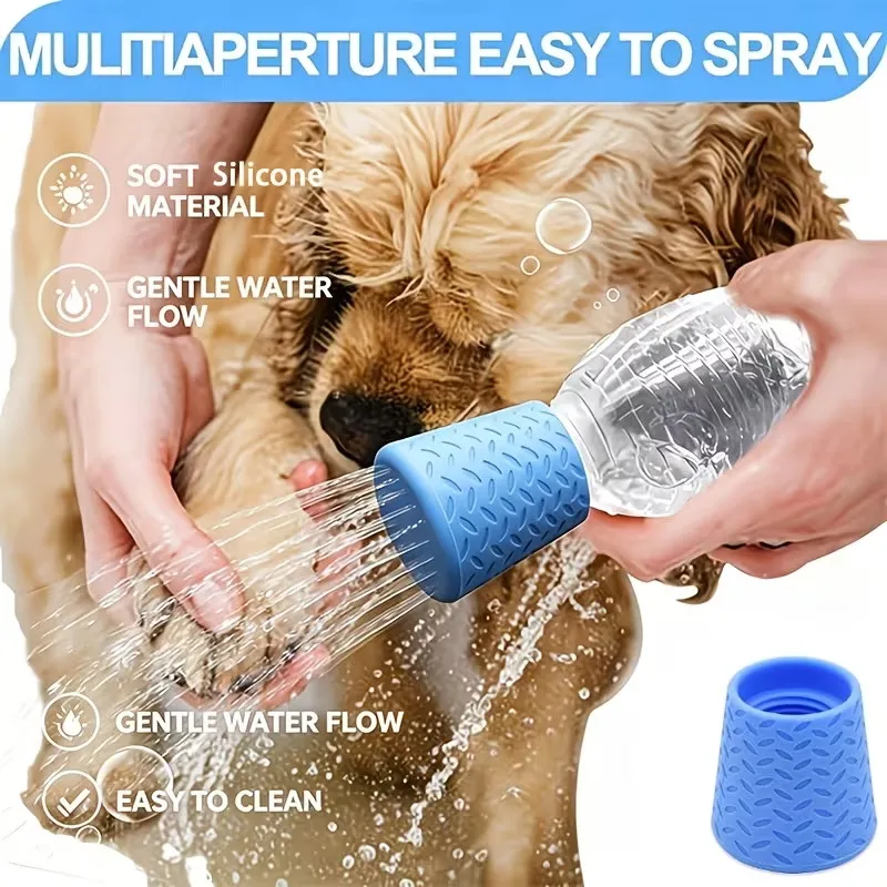 Tragbarer Outdoor-Reinigungsduschkopf Für Haustiere, Katzen- Und Hunde-Reinigungsdusche, Silikon-Haustierzubehör Tragbarer Outdoor-Reinigungsduschkopf Für Haustiere, Katzen- Und Hunde-Reinigungsdusche, Silikon-Haustierzubehör