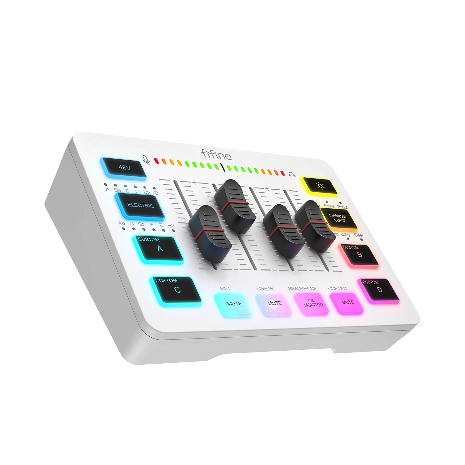 Fifine Ampligame Sc3 Usb-Gaming-Mixer Mit Xlr-Mikrofonanschluss, 48 V Phantomspeisung, Rgb &Amp; Soundkarte Für Podcasting, Streaming &Amp; Gaming Fifine Ampligame Sc3 Usb-Gaming-Mixer Mit Xlr-Mikrofonanschluss, 48 V Phantomspeisung, Rgb &Amp; Soundkarte Für Podcasting, Streaming &Amp; Gaming - Image 7
