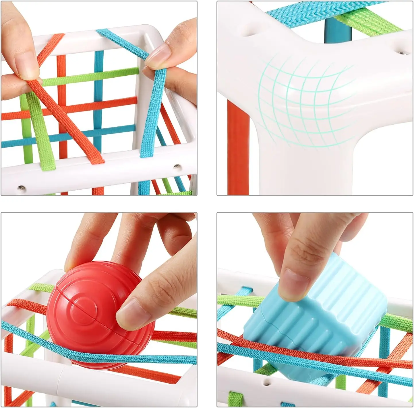 Sensory Shape Sorting Cube Toy For Toddlers 1-3 Years, Developmental Learning Gift With Textured Blocks Sensory Shape Sorting Cube Toy For Toddlers 1-3 Years, Developmental Learning Gift With Textured Blocks - Image 4