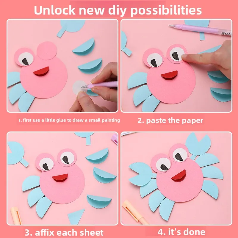 5-Farbiger Stiftförmiger Fester Klebestift Für Kinder, Schnell Trocknender Bastelklebestift Für Schule, Diy, Scrapbooking, Kreative Kunstwerkzeuge 5-Farbiger Stiftförmiger Fester Klebestift Für Kinder, Schnell Trocknender Bastelklebestift Für Schule, Diy, Scrapbooking, Kreative Kunstwerkzeuge - Image 3