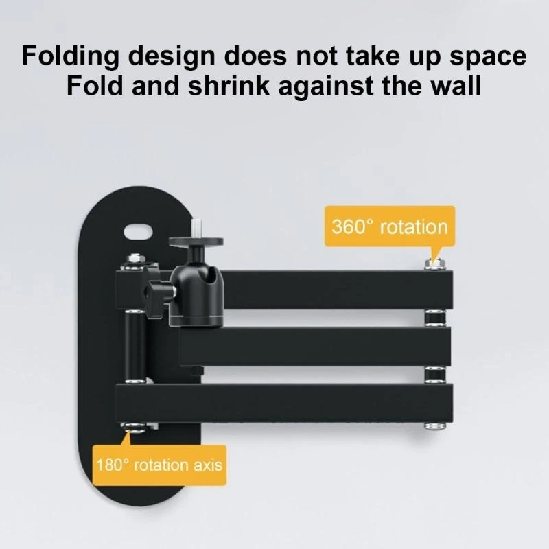 Faltbare Projektor-Wandhalterung Aus Aluminium – Mehrfach Winkelverstellbarer Und Einziehbarer Halter Für Zuhause, Hotel &Amp; Flexible Aufstellung Faltbare Projektor-Wandhalterung Aus Aluminium – Mehrfach Winkelverstellbarer Und Einziehbarer Halter Für Zuhause, Hotel &Amp; Flexible Aufstellung - Image 3