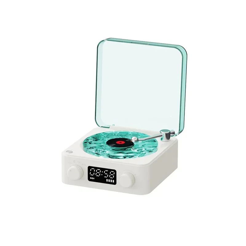 Waves Vinyl-Player Mit Bluetooth-Lautsprecher, Rgb-Licht &Amp; Weißem Rauschen – Retro-Lautsprecher Im Plattenspieler-Stil Als Schlafhilfe Waves Vinyl-Player Mit Bluetooth-Lautsprecher, Rgb-Licht &Amp; Weißem Rauschen – Retro-Lautsprecher Im Plattenspieler-Stil Als Schlafhilfe - Image 8