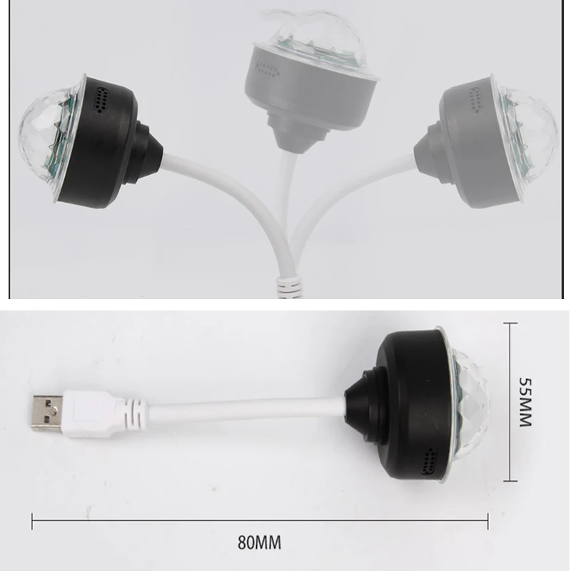 6W Mini-Usb Rgb Bühnenlicht – 360° Led Projektor Mit Sprachsteuerung 6W Mini-Usb Rgb Bühnenlicht – 360° Led Projektor Mit Sprachsteuerung - Image 5