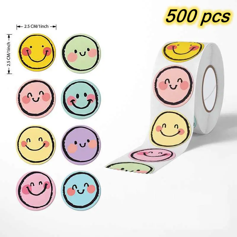 100-500 Stück Niedliche Belohnungsaufkleber Für Kinder Schulbedarf - Diy Dankeschön-Siegeletiketten Schreibwaren Spielzeug Spiele-Tags Für Lehrer Geschenk 100-500 Stück Niedliche Belohnungsaufkleber Für Kinder Schulbedarf - Diy Dankeschön-Siegeletiketten Schreibwaren Spielzeug Spiele-Tags Für Lehrer Geschenk - Image 7