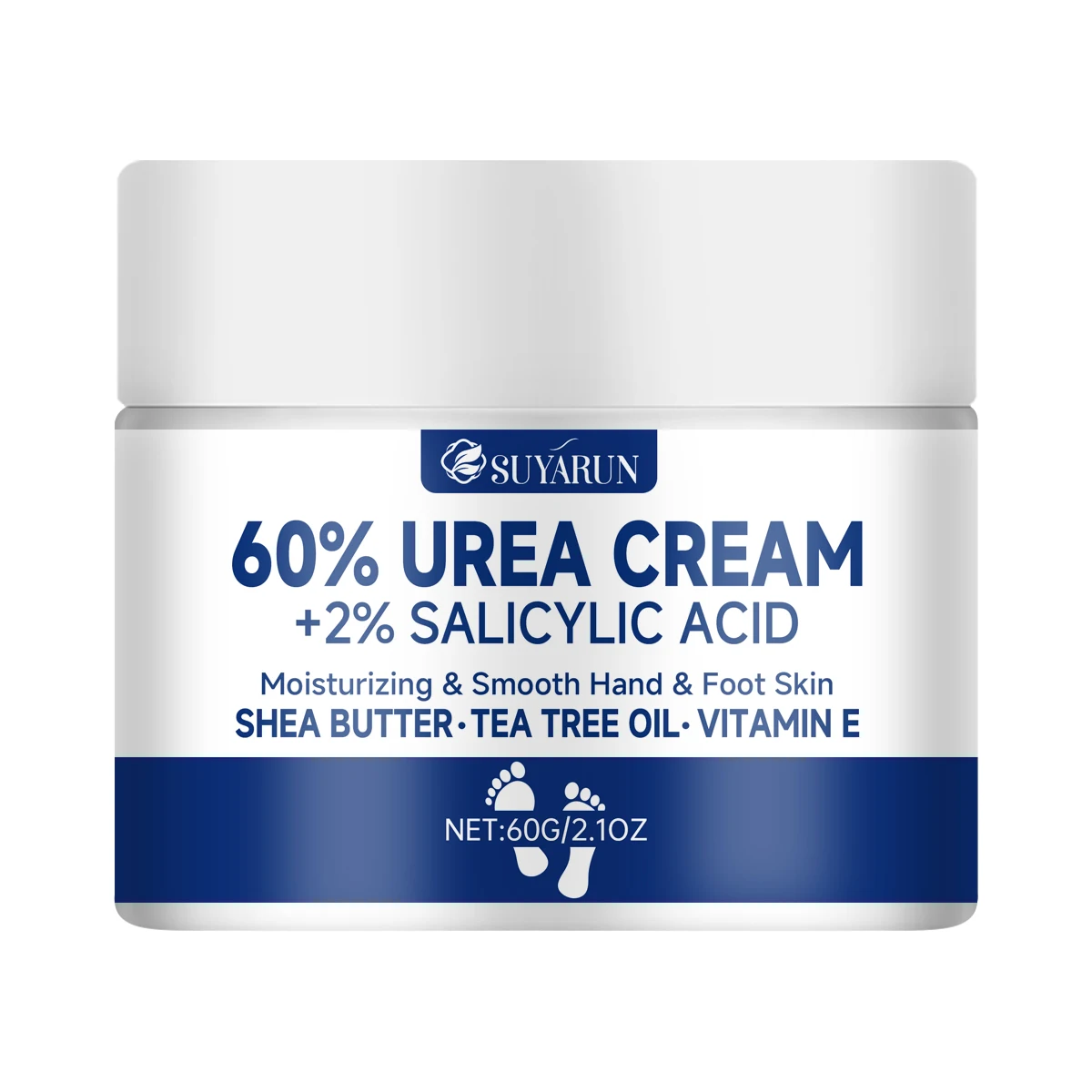 Suyarun 60 % Harnstoff-Fußcreme Für Rissige Fersen Und Trockene Haut – Intensive Feuchtigkeitsspendende Behandlung, Hornhautentferner, Diabetische Fußpflege. Suyarun 60 % Harnstoff-Fußcreme Für Rissige Fersen Und Trockene Haut – Intensive Feuchtigkeitsspendende Behandlung, Hornhautentferner, Diabetische Fußpflege. - Image 7