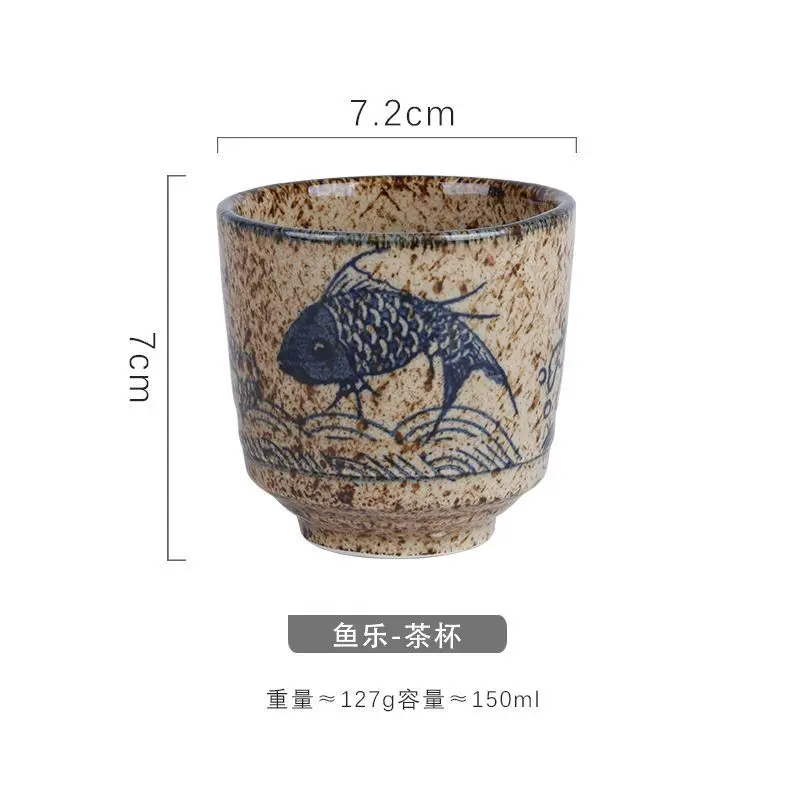 Japanischer Hefeng-Stil Handbemalte Keramik-Teetasse Weintasse Kleine Trinktasse Hotelqualität Hitzebeständige Verstärkte Haushaltstasse Japanischer Hefeng-Stil Handbemalte Keramik-Teetasse Weintasse Kleine Trinktasse Hotelqualität Hitzebeständige Verstärkte Haushaltstasse - Image 12