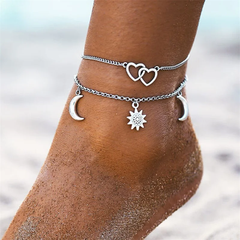 2/3 Teile/Satz Strand Fußkettchen Für Frauen Perle Perlen Sonnenblumen Anhänger Fuß Ketten Böhmischen Fuß Zubehör Sommer Barfuß Kette 2/3 Teile/Satz Strand Fußkettchen Für Frauen Perle Perlen Sonnenblumen Anhänger Fuß Ketten Böhmischen Fuß Zubehör Sommer Barfuß Kette - Image 5