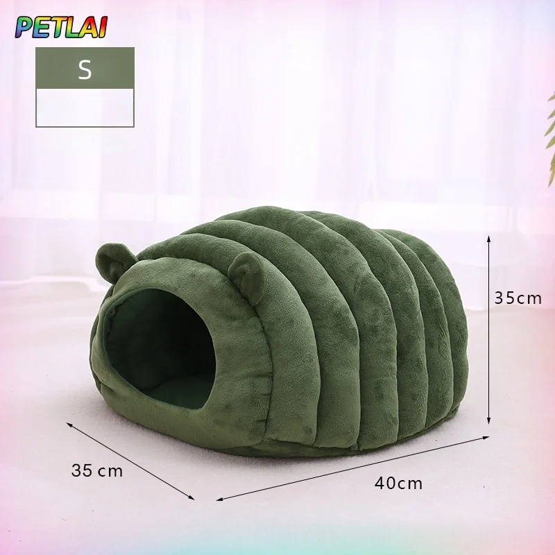 Katzenbett-Matte Für Winter Und Herbst, Gemütliches Schlafhaus Mit Warmem, Sicherem, Atmungsaktivem Großraum-Nest, Weiches Kissen Für Haustierkatzen Katzenbett-Matte Für Winter Und Herbst, Gemütliches Schlafhaus Mit Warmem, Sicherem, Atmungsaktivem Großraum-Nest, Weiches Kissen Für Haustierkatzen - Image 5