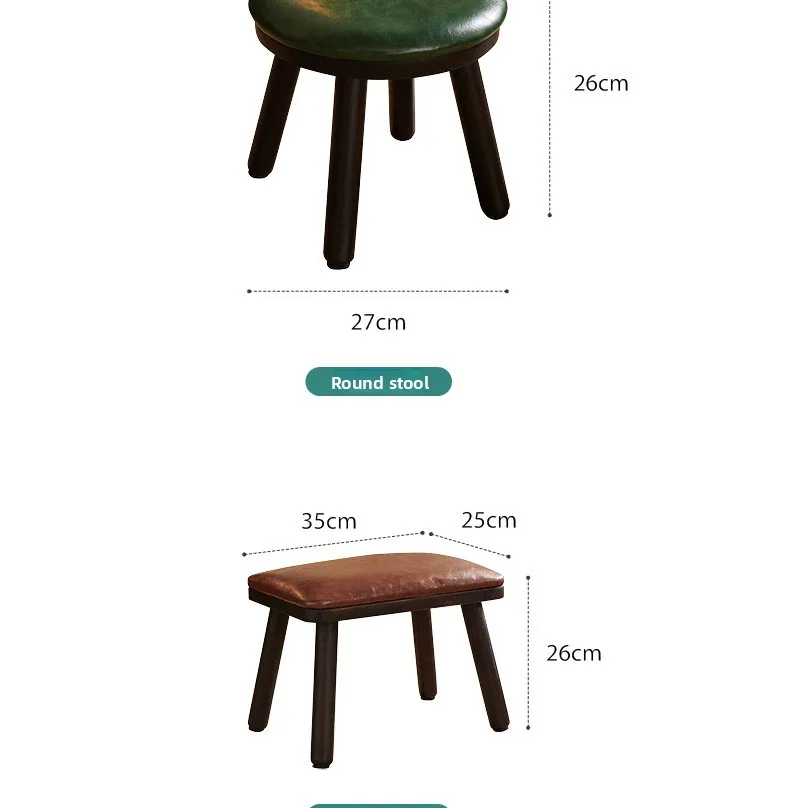 Creative All Solid Wood Small Stool Modern Shoe Stool Kindergarten Original Wood Color Stools Children'S Home Small Stools Creative All Solid Wood Small Stool Modern Shoe Stool Kindergarten Original Wood Color Stools Children'S Home Small Stools - Image 45