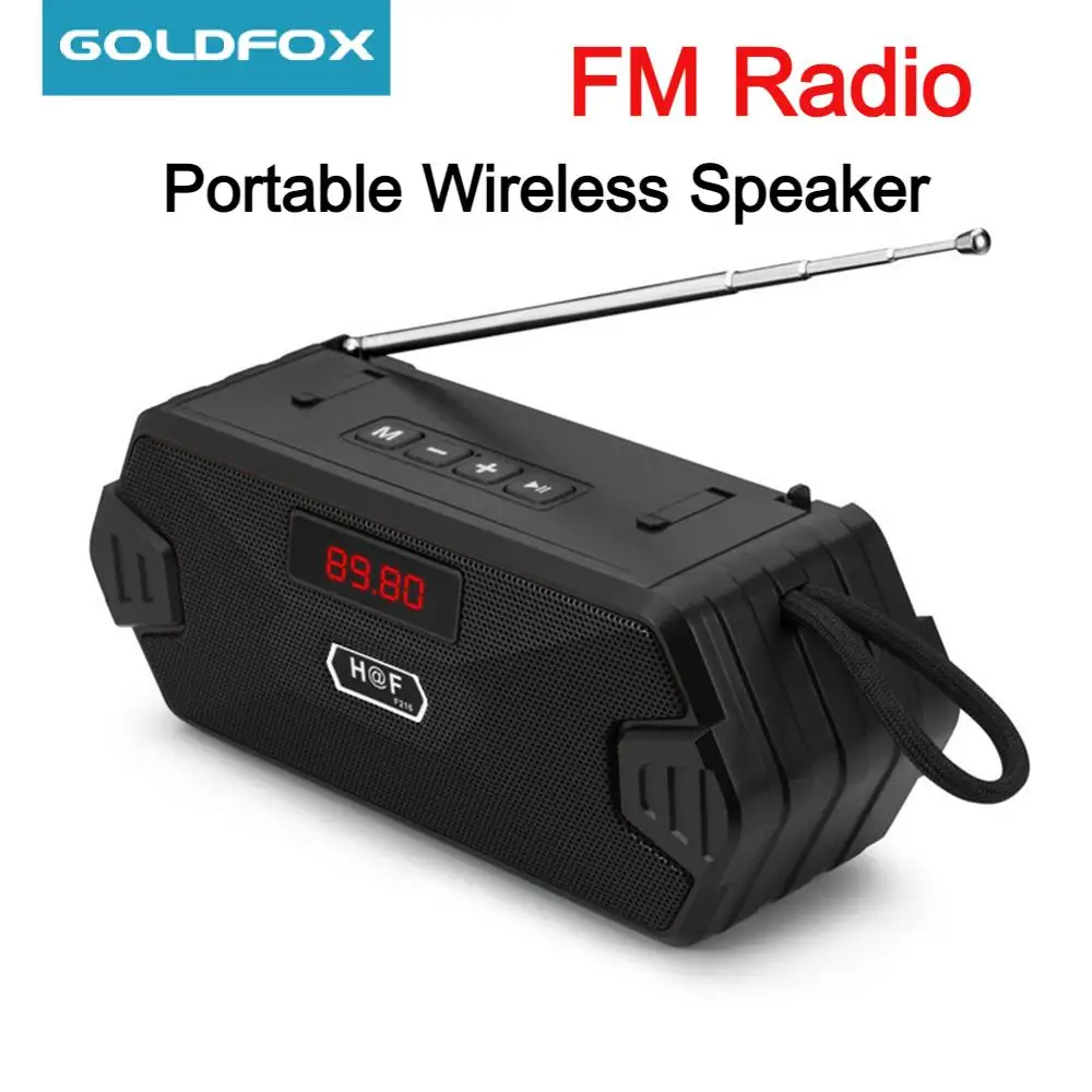 Tragbarer Bluetooth-Lautsprecher Mit Fm-Radio, Usb, Aux, Tf &Amp; Mp3 – Kabellose Soundbox Für Telefon, Pc, Outdoor &Amp; Freizeit Bluetooth Lautsprecher