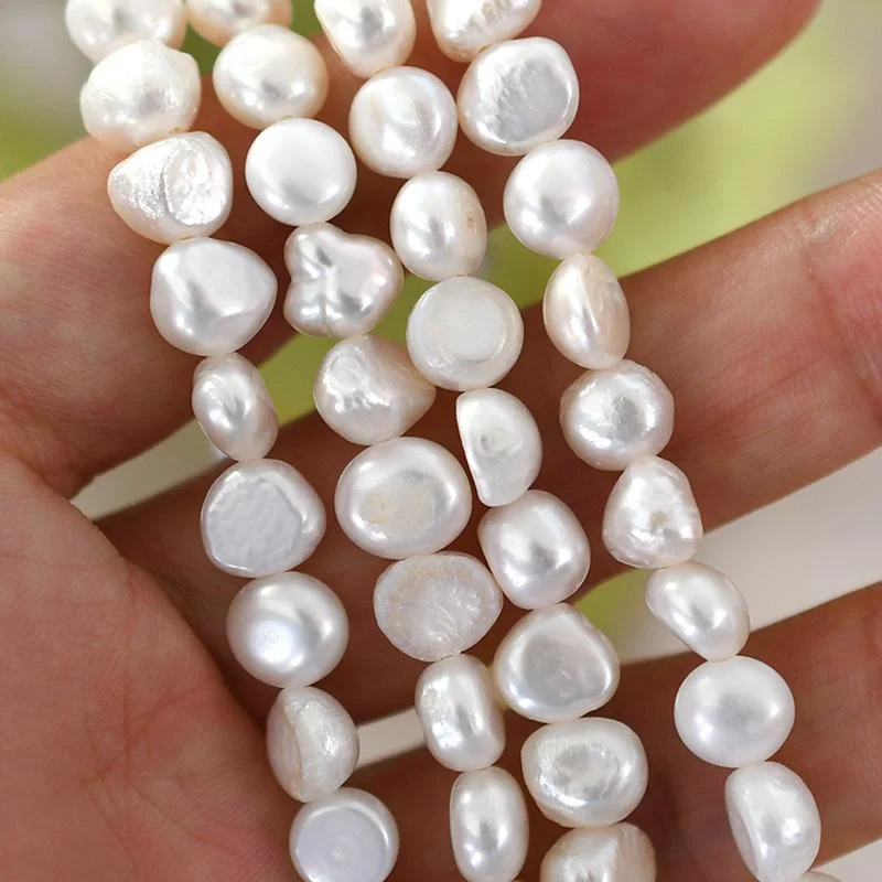 S925 Barocke Perlenkette 4-5-6-7-8-9Mm Natürliche Süßwasserperle 925 Sterling Silber Halsband Halskette Für Frauen Schmuck Geschenk S925 Barocke Perlenkette 4-5-6-7-8-9Mm Natürliche Süßwasserperle 925 Sterling Silber Halsband Halskette Für Frauen Schmuck Geschenk - Image 5
