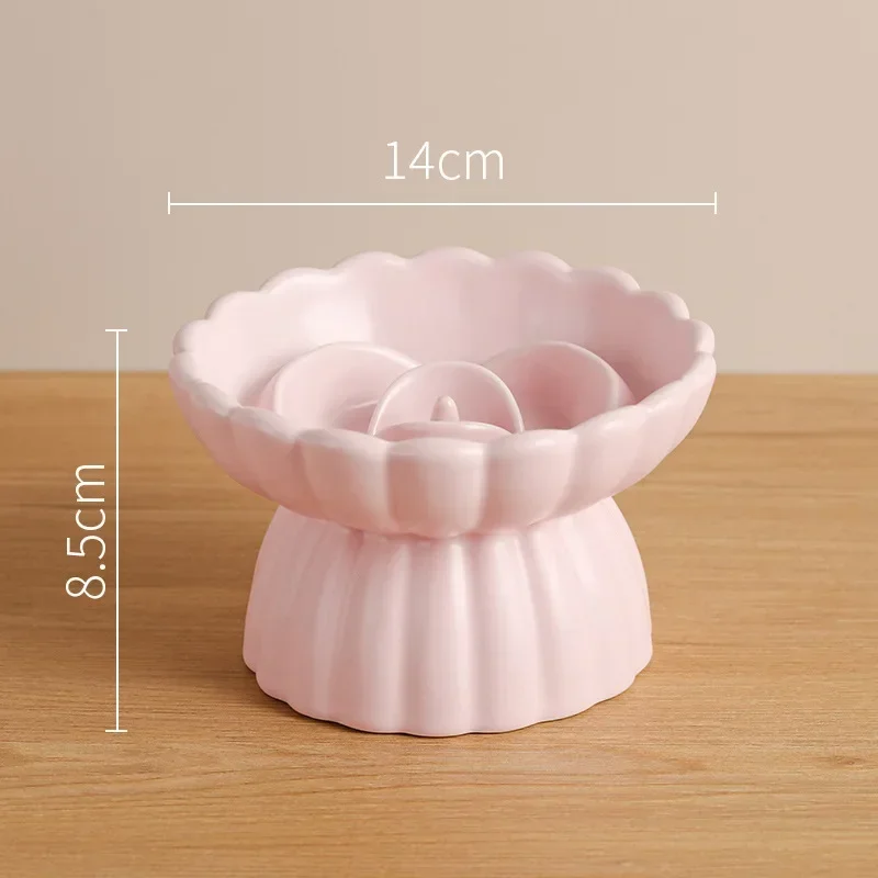 Cat Food Bowl Ceramic Elevated Cats Small Dogs Slow Feed Bowls Anti-Choking Pet Eating Feeders Anti-Gulping Puppy Supplies Cat Food Bowl Ceramic Elevated Cats Small Dogs Slow Feed Bowls Anti-Choking Pet Eating Feeders Anti-Gulping Puppy Supplies - Image 9