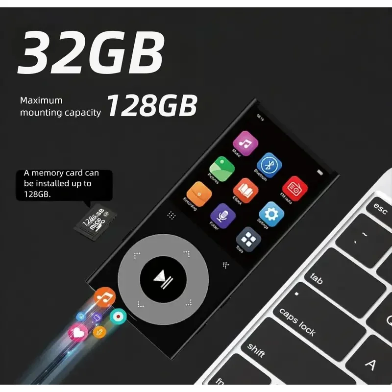 Tragbarer Mp4-Musikplayer 2,4 Zoll Mit Bluetooth, Fm-Radio &Amp; Lautsprecher – Musikplayer Für Studenten, Schule &Amp; Freizeit Tragbarer Mp4-Musikplayer 2,4 Zoll Mit Bluetooth, Fm-Radio &Amp; Lautsprecher – Musikplayer Für Studenten, Schule &Amp; Freizeit - Image 6