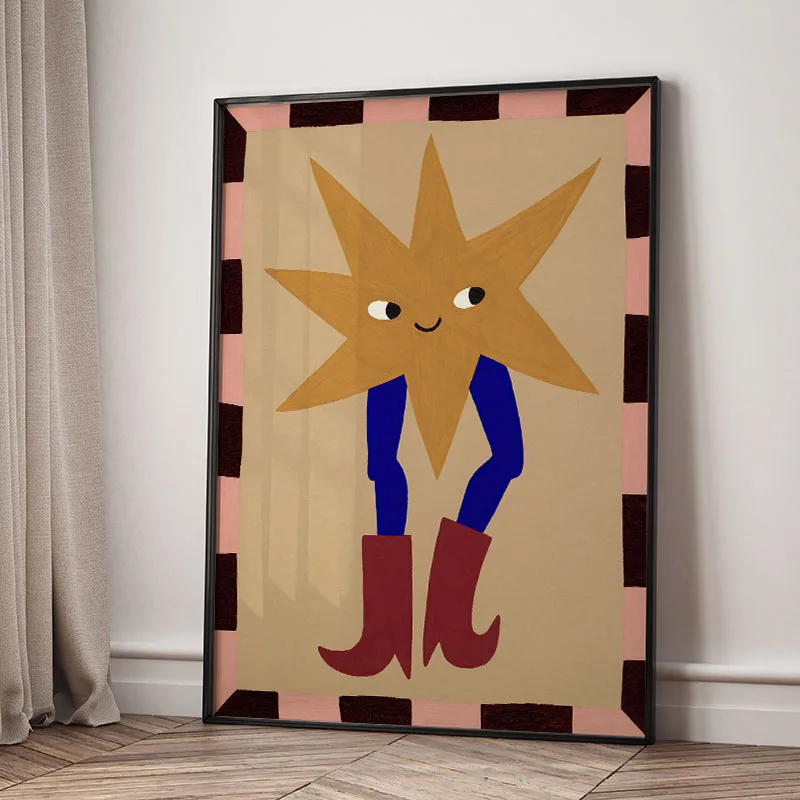 Vintage Abstrakte Mädchen-Geometrie Revival Gallery Leinwand-Wandkunstdruck Poster Wandbild Für Wohnzimmer Schlafzimmer Büro Wanddekoration G Vintage Abstrakte Mädchen-Geometrie Revival Gallery Leinwand-Wandkunstdruck Poster Wandbild Für Wohnzimmer Schlafzimmer Büro Wanddekoration G - Image 6