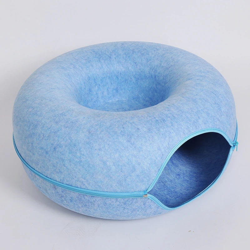 Donut Haustier Katze Tunnel Interaktives Bett Spielzeug Haus Katze Bett Dual-Use-Filz Indoor Katze Haus Kätzchen Sport Ausrüstung Katze Liefert Donut Haustier Katze Tunnel Interaktives Bett Spielzeug Haus Katze Bett Dual-Use-Filz Indoor Katze Haus Kätzchen Sport Ausrüstung Katze Liefert - Image 8