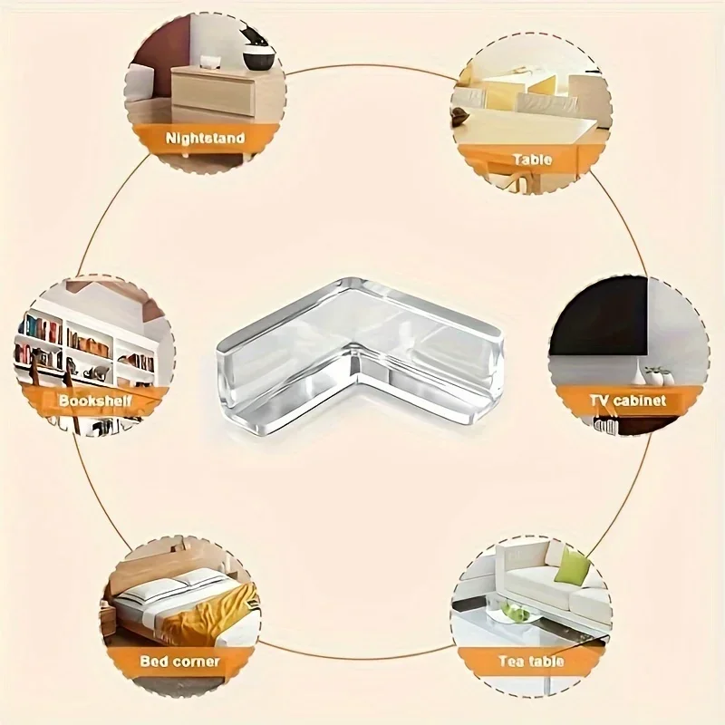 10Pcs Transparent Anti Collision Angle Pvc Pad Child Safety Corner Guard Baby Collision Proof Protector Christmas Gift 10Pcs Transparent Anti Collision Angle Pvc Pad Child Safety Corner Guard Baby Collision Proof Protector Christmas Gift - Image 5