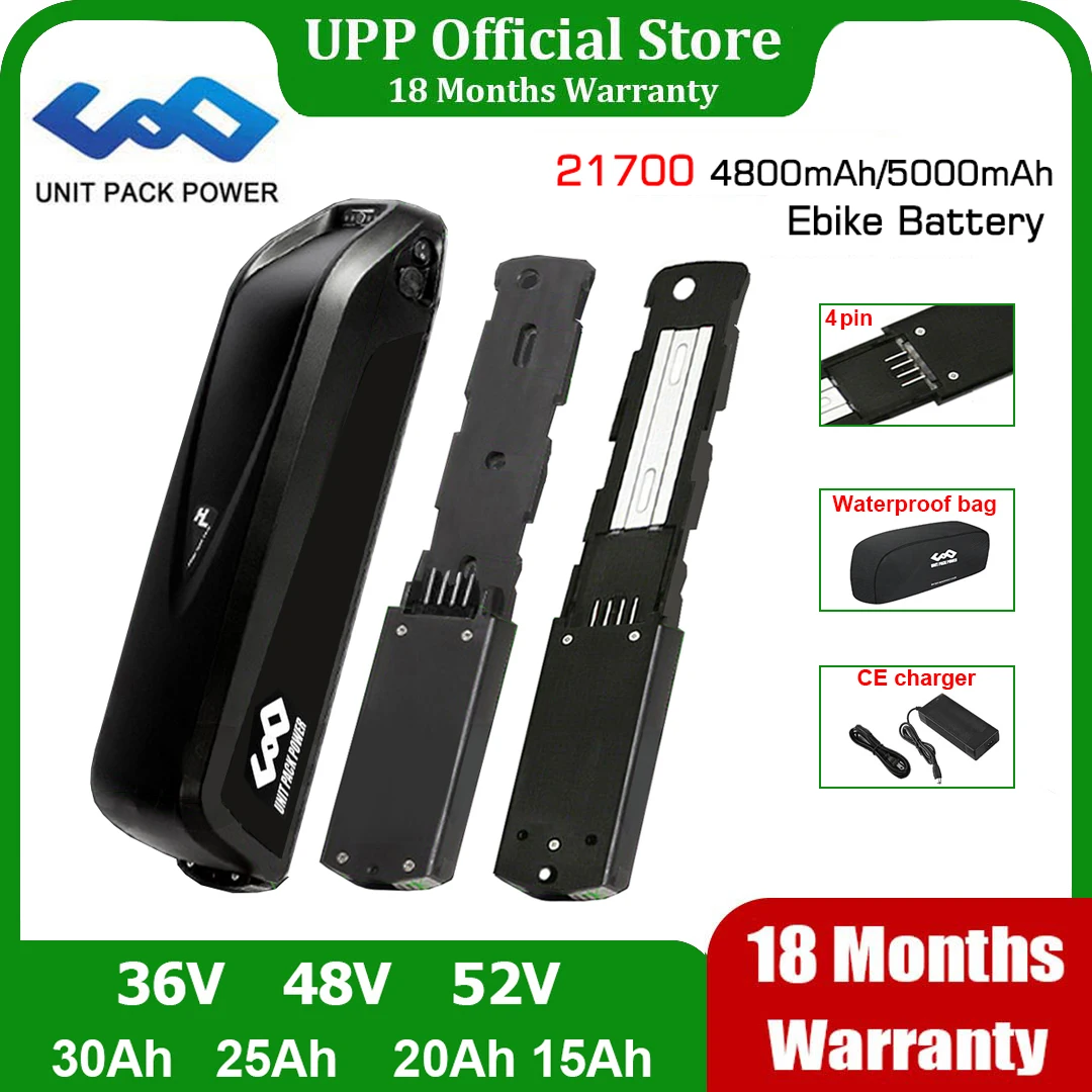 4-Polige Hagel-E-Bike-Batterie 1500 36V 48V 52V 15Ah 20Ah 25Ah 50E M50T Elektrofahrrad-Lithium-Pack Für 1000W 750W 500W 350W. 4-Polige Hagel-E-Bike-Batterie 1500 36V 48V 52V 15Ah 20Ah 25Ah 50E M50T Elektrofahrrad-Lithium-Pack Für 1000W 750W 500W 350W.